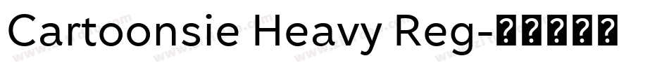 Cartoonsie Heavy Reg字体转换